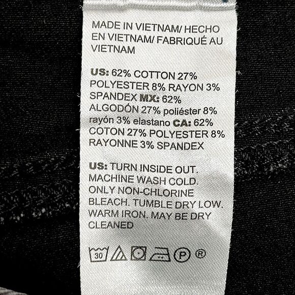 Chico’s High Rise Jeans Size 3T (16T) Skinny Ankle Black - Picture 10 of 12